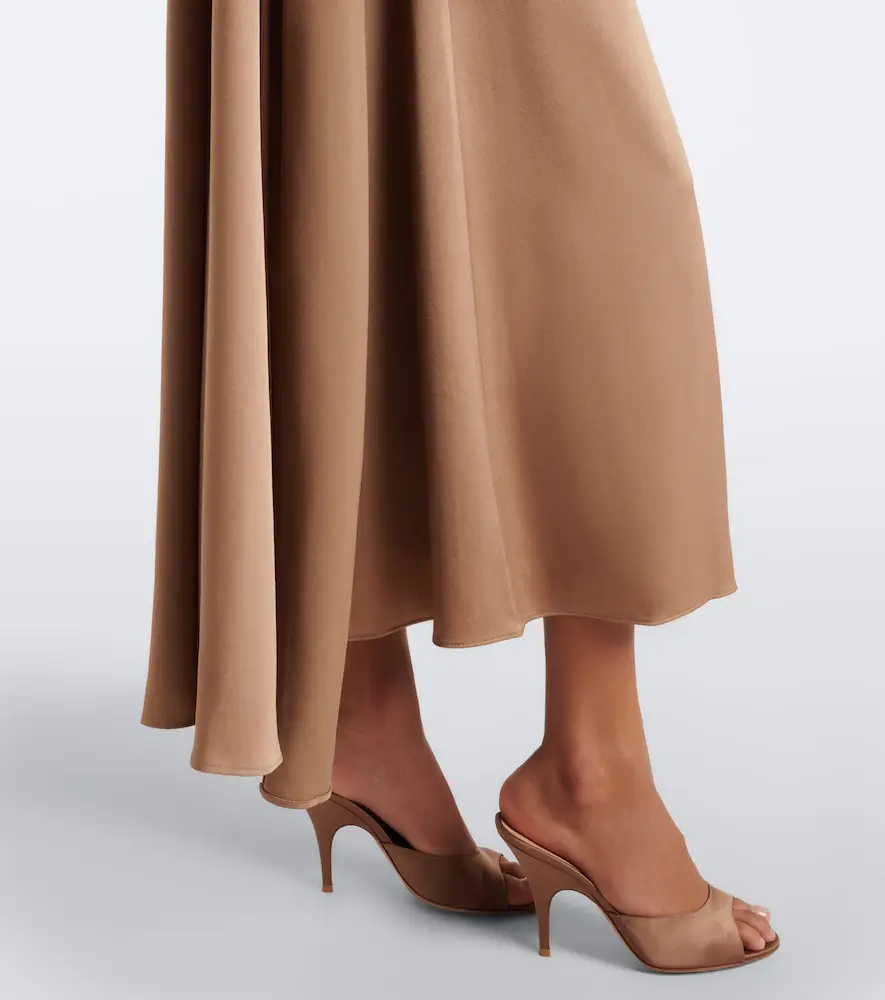 Simkhai Jacka caped satin midi dress | Thumbnail 4