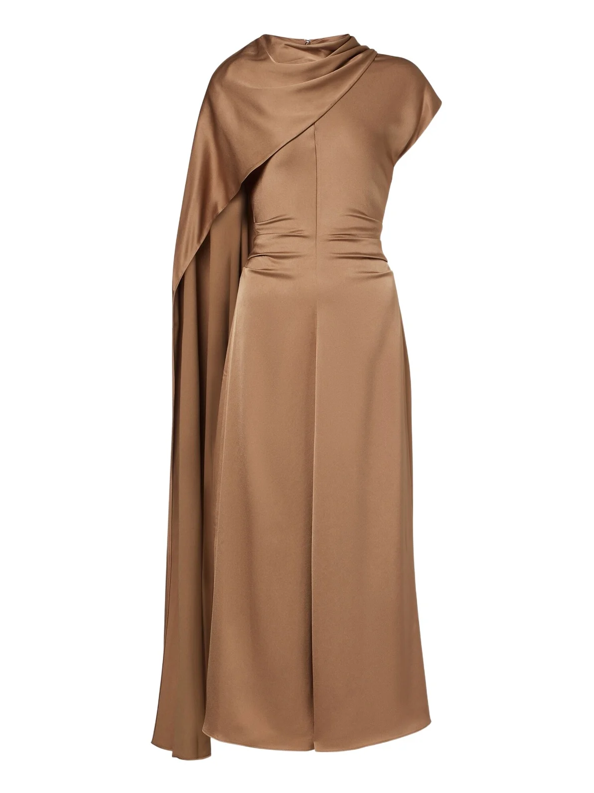 Simkhai Jacka caped satin midi dress