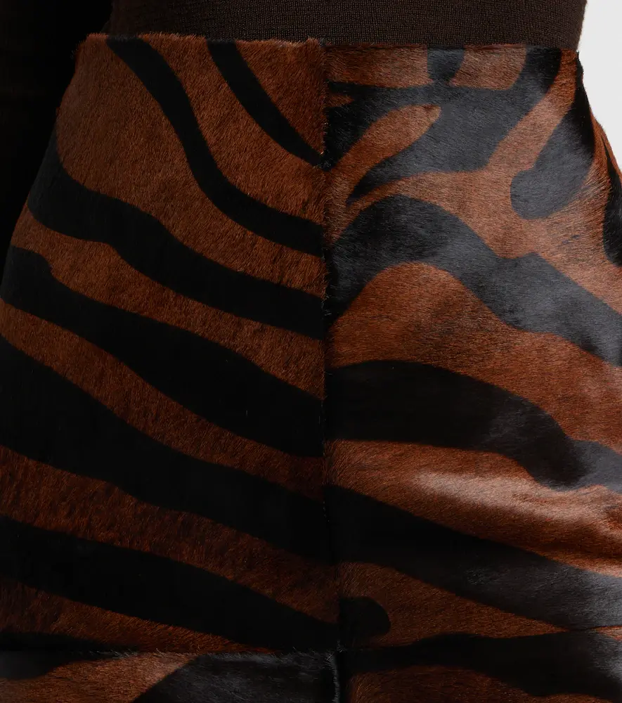 Simkhai Tobiana zebra-print calf hair midi skirt | Thumbnail 3 Simkhai Tobiana zebra-print calf hair midi skirt | Thumbnail 3