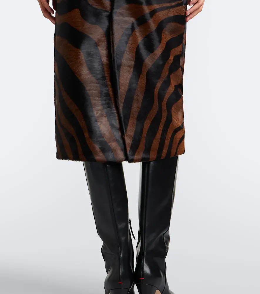 Simkhai Tobiana zebra-print calf hair midi skirt | Thumbnail 4 Simkhai Tobiana zebra-print calf hair midi skirt | Thumbnail 4