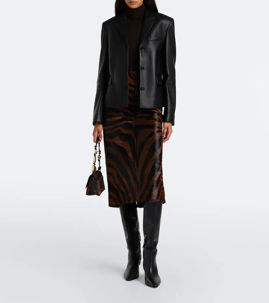 Simkhai Tobiana zebra-print calf hair midi skirt | Thumbnail 6 Simkhai Tobiana zebra-print calf hair midi skirt | Thumbnail 6