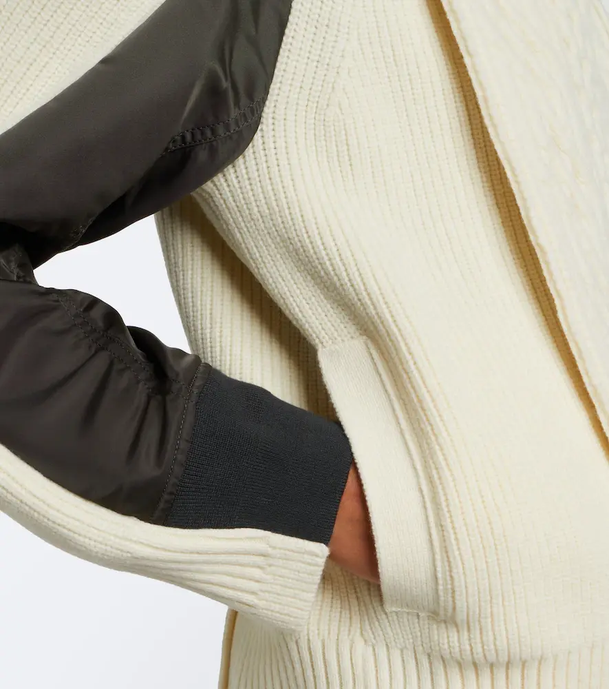 Sacai Paneled wool jacket | Thumbnail 2 Sacai Paneled wool jacket | Thumbnail 2