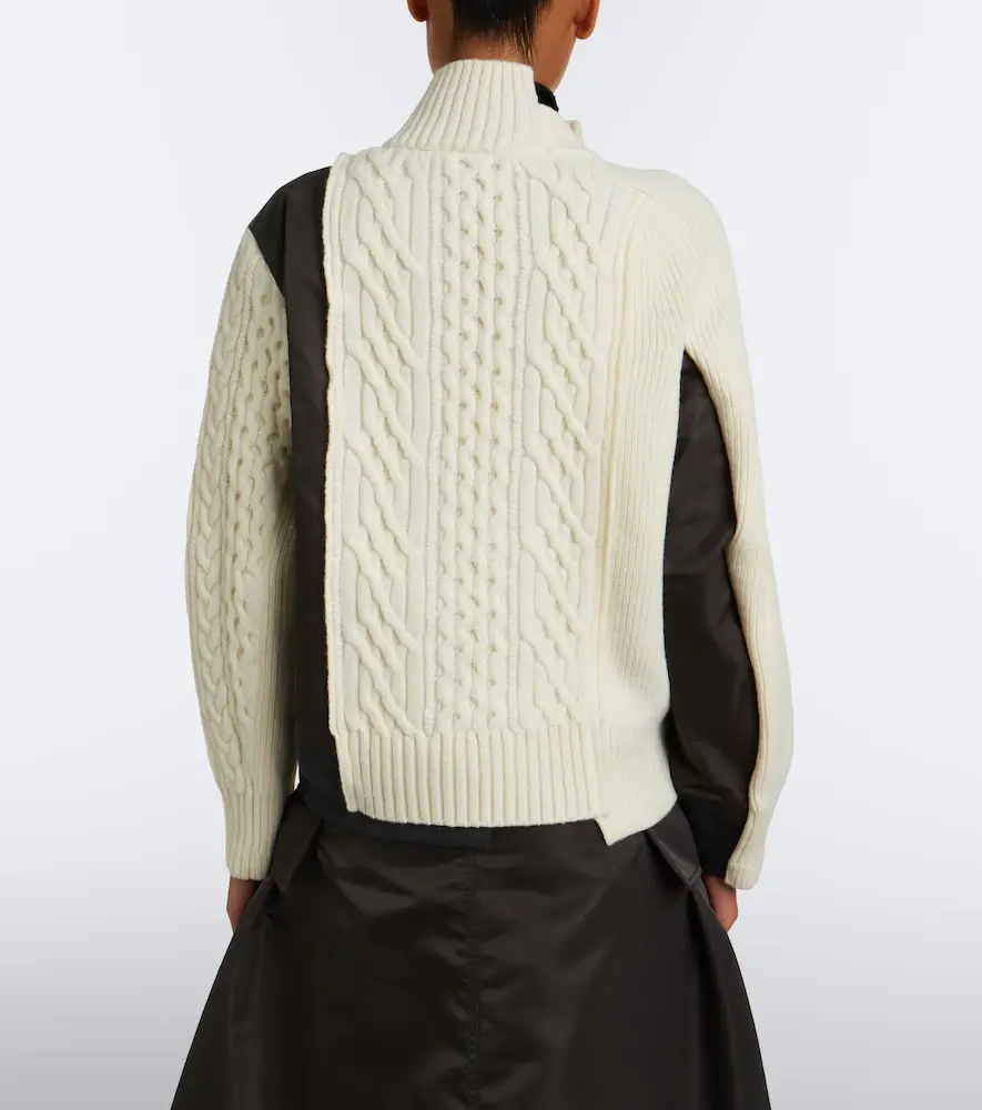 Sacai Paneled wool jacket | Thumbnail 5 Sacai Paneled wool jacket | Thumbnail 5