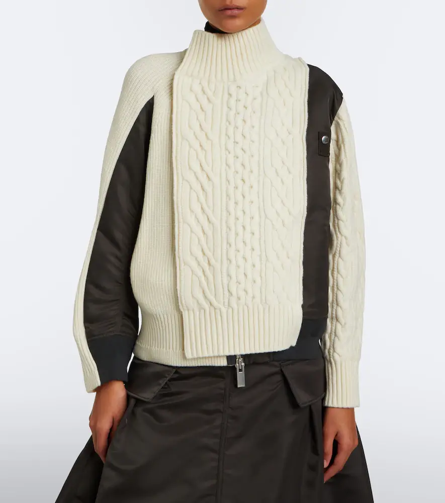 Sacai Paneled wool jacket | Thumbnail 6 Sacai Paneled wool jacket | Thumbnail 6