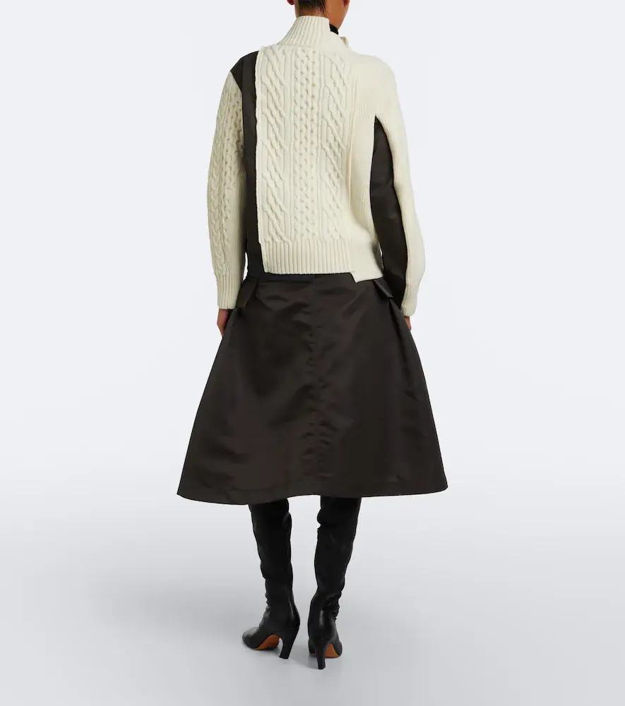 Sacai Twill midi skirt | Thumbnail 3 Sacai Twill midi skirt | Thumbnail 3