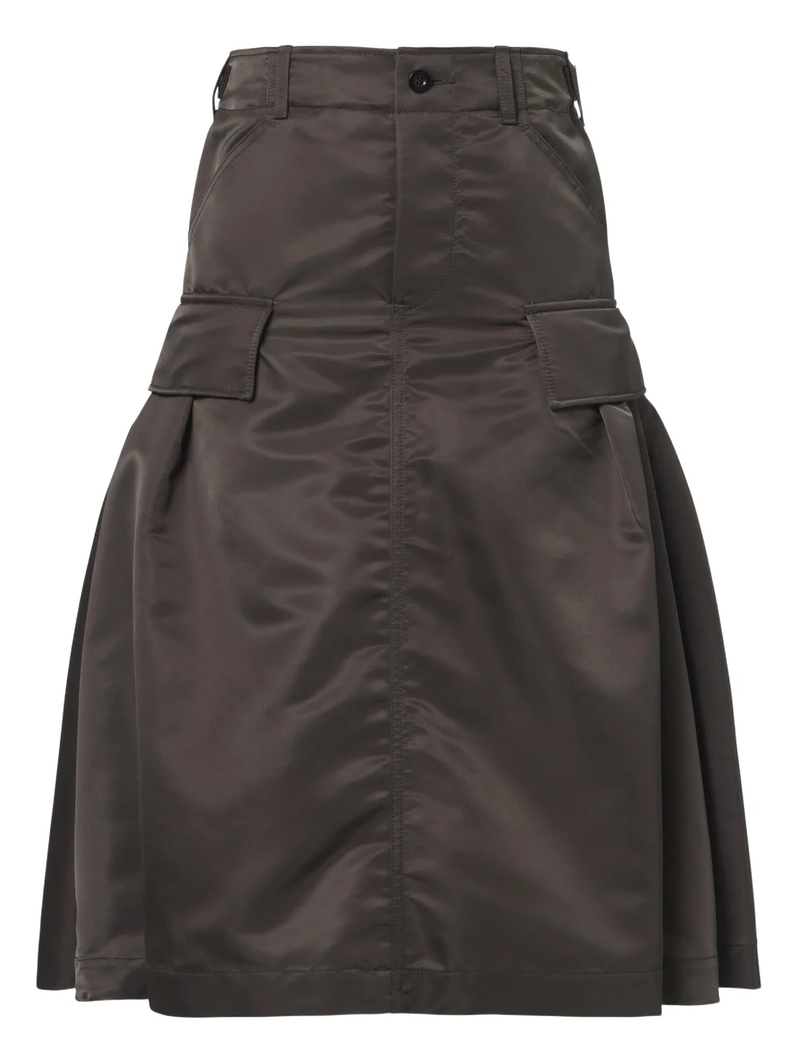 Sacai Twill midi skirt