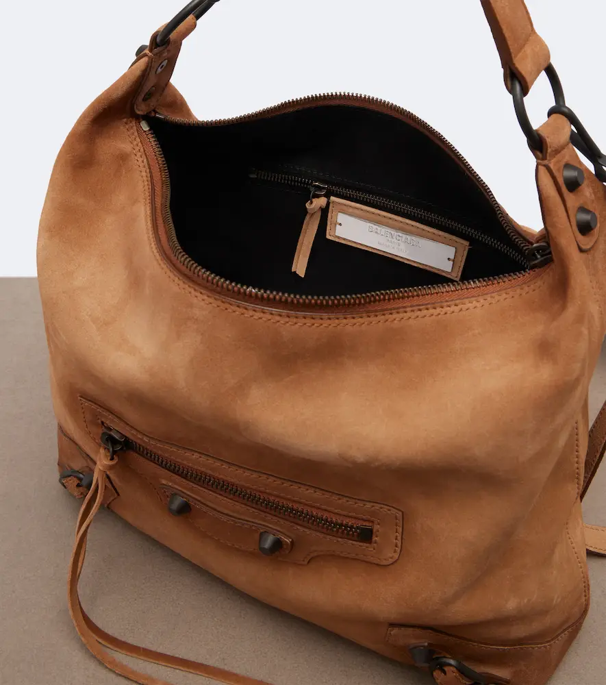 Balenciaga Le City Small suede shoulder bag | Thumbnail 2