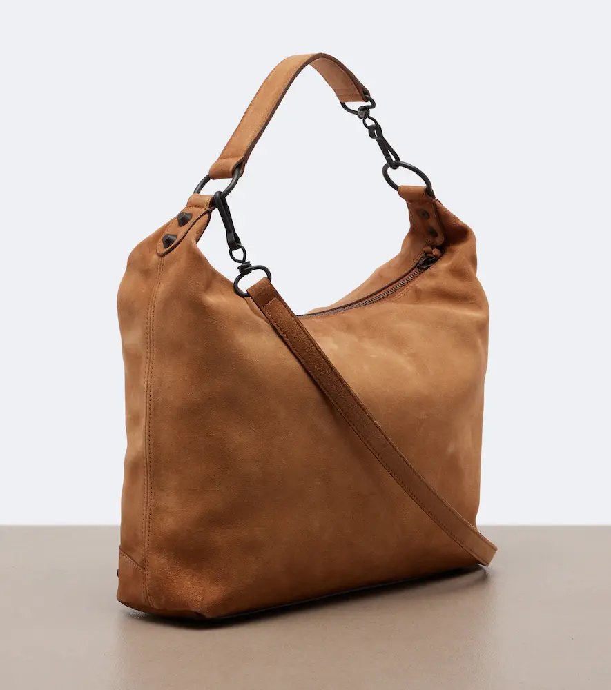 Balenciaga Le City Small suede shoulder bag | Thumbnail 3