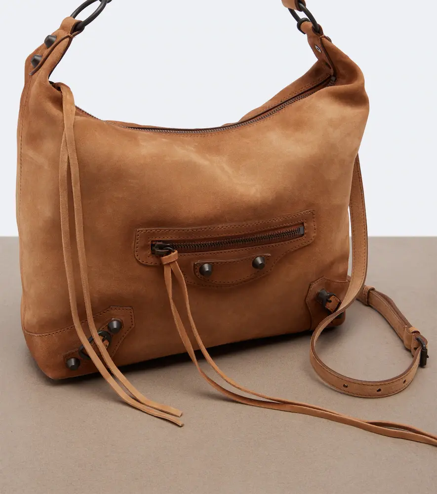 Balenciaga Le City Small suede shoulder bag | Thumbnail 4