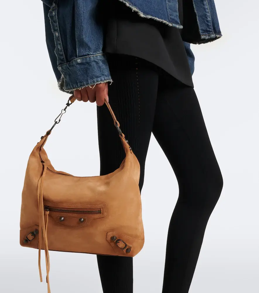 Balenciaga Le City Small suede shoulder bag | Thumbnail 7