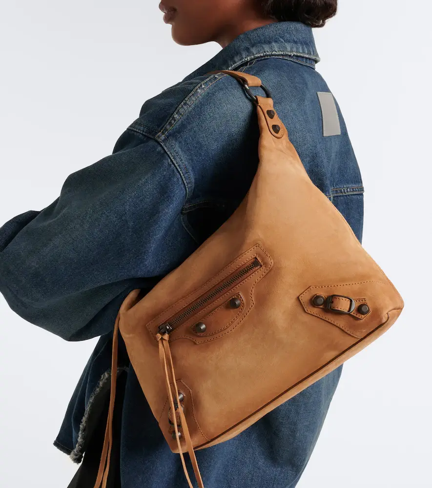 Balenciaga Le City Small suede shoulder bag | Thumbnail 8