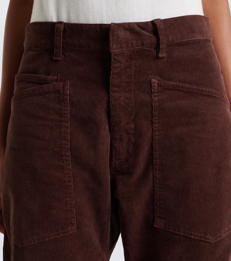 Nili Lotan Shon cotton-blend corduroy barrel-leg pants | Thumbnail 3