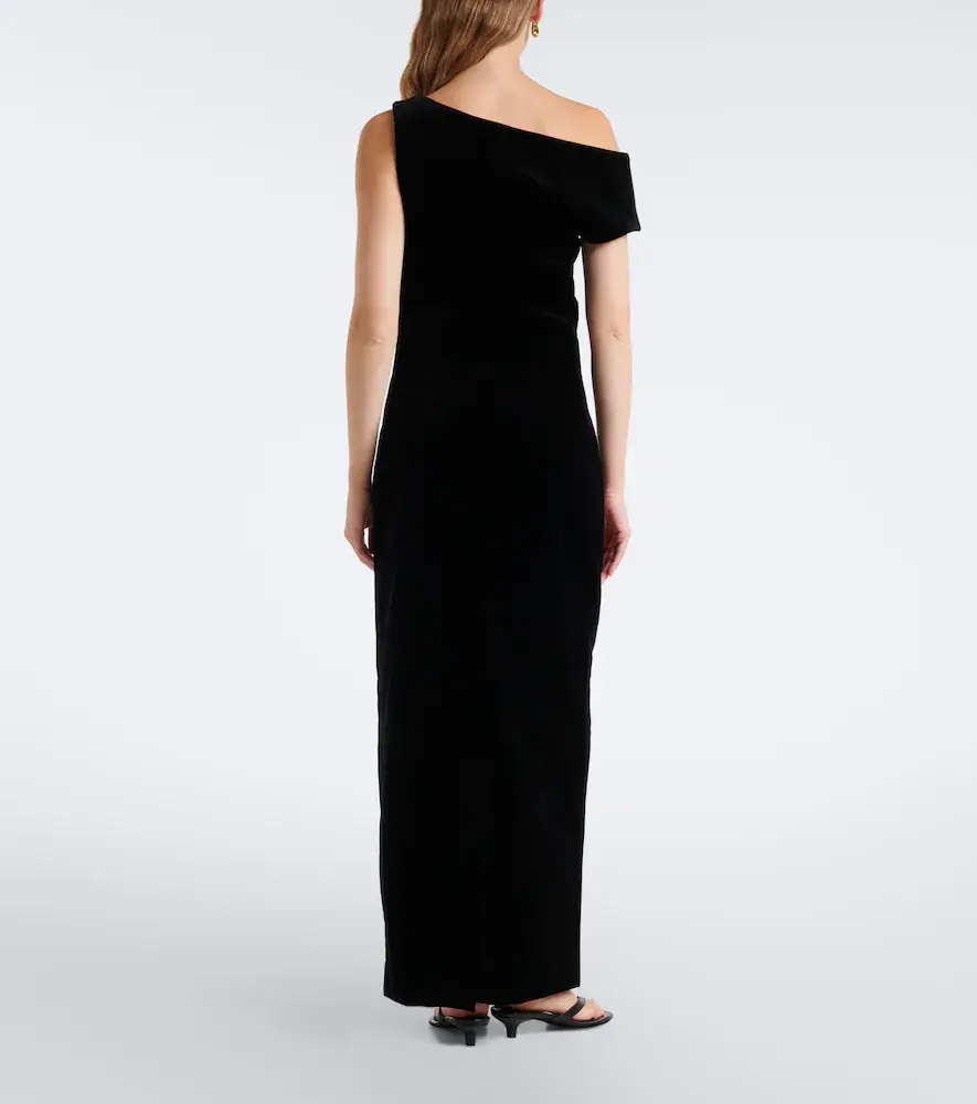 RÓHE Róhe Asymmetric cotton velvet gown | Thumbnail 5 RÓHE Róhe Asymmetric cotton velvet gown | Thumbnail 5