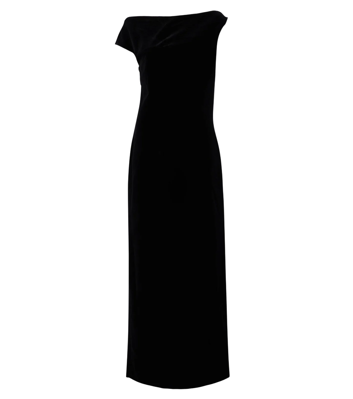 Róhe Asymmetric cotton velvet gown