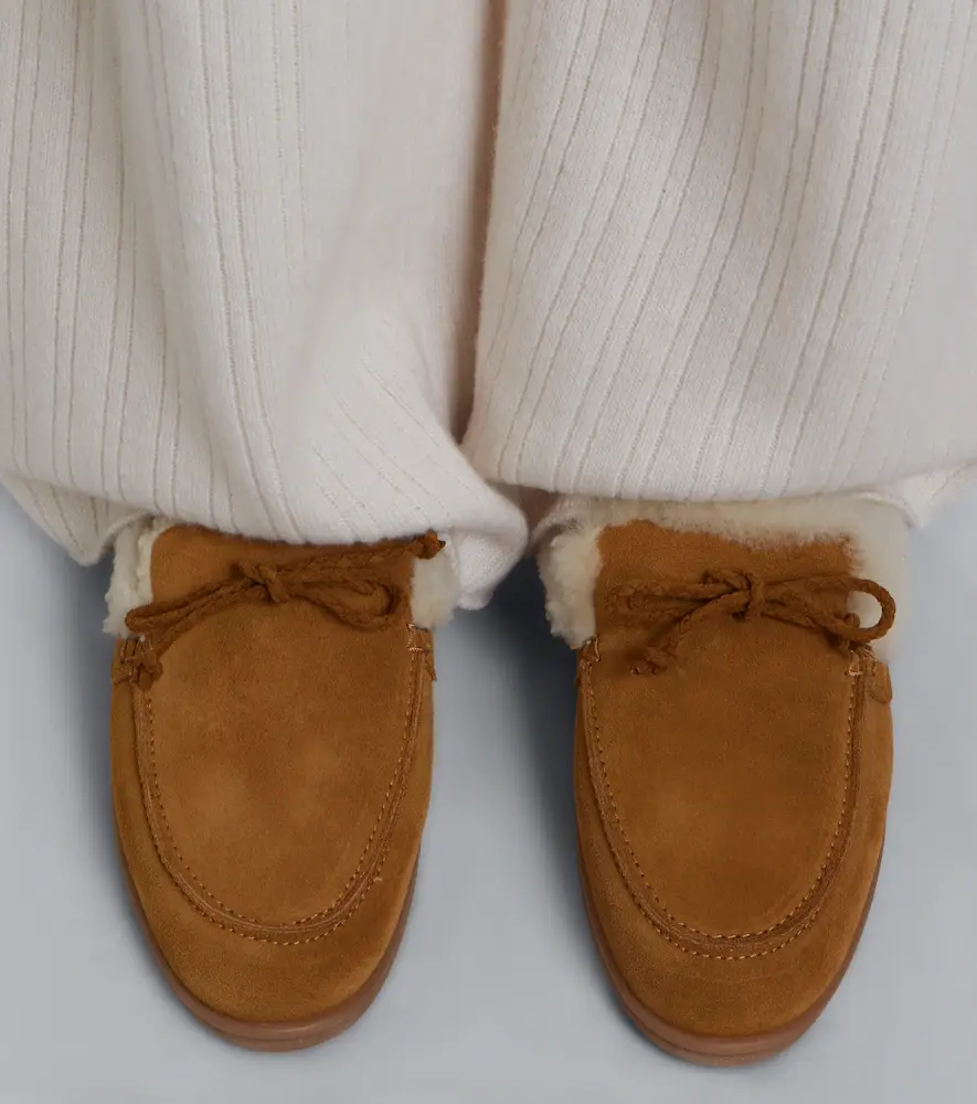 Yves Salomon Shearling-lined suede mules | Thumbnail 5