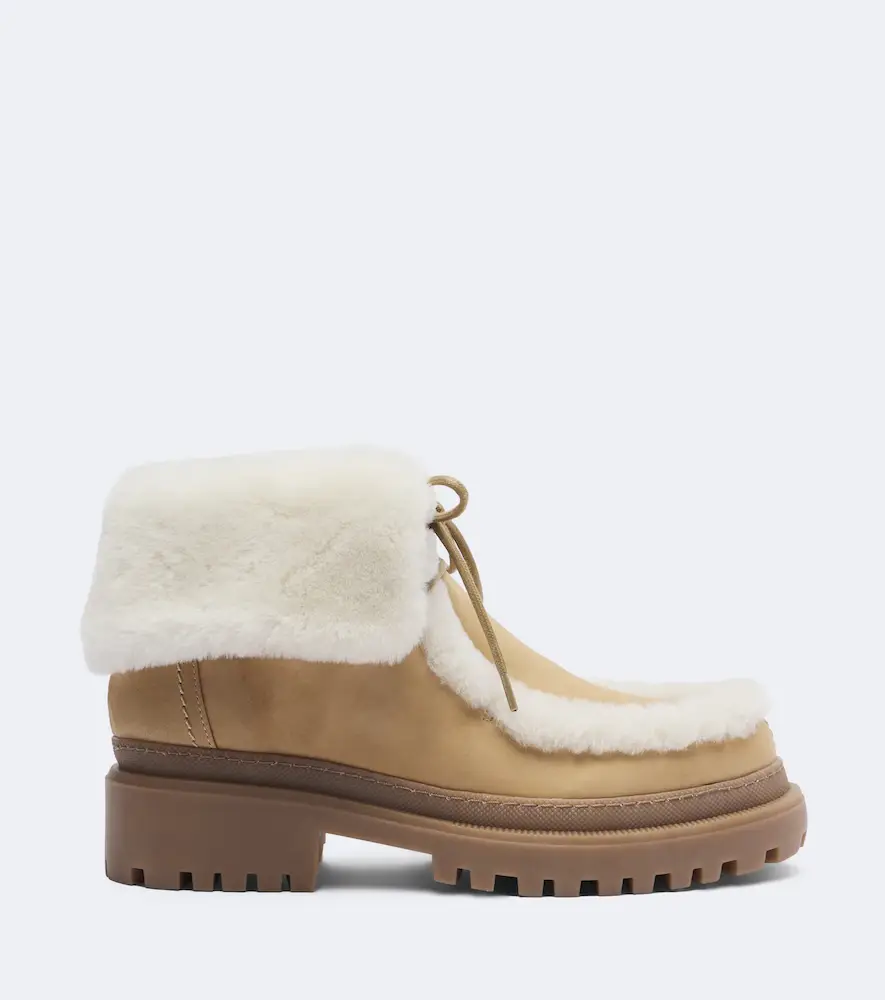 Yves Salomon Shearling-lined suede ankle boots | Thumbnail 2 Yves Salomon Shearling-lined suede ankle boots | Thumbnail 2