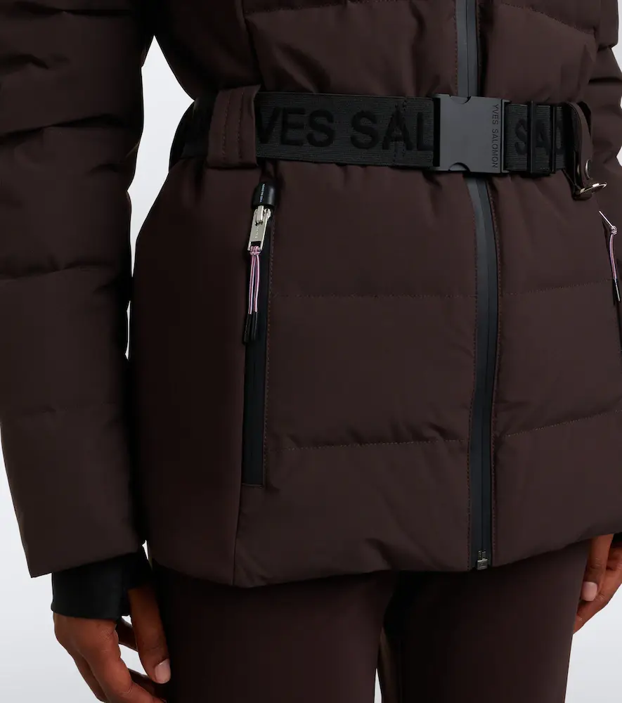 Yves Salomon Belted shearling-trimmed ski jacket | Thumbnail 2