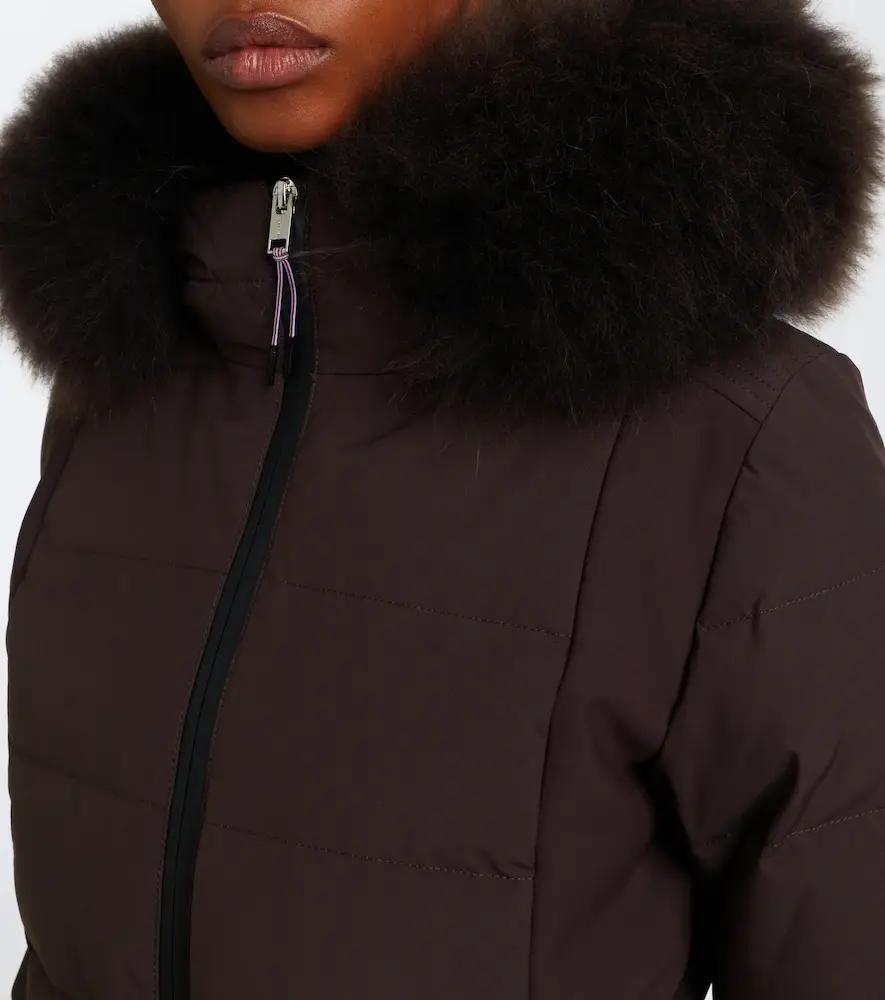 Yves Salomon Belted shearling-trimmed ski jacket | Thumbnail 6