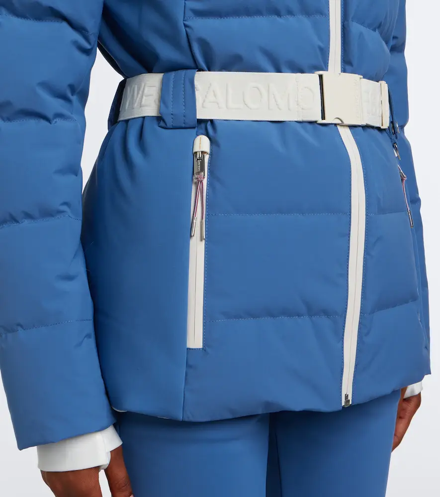 Yves Salomon Belted shearling-trimmed ski jacket | Thumbnail 2 Yves Salomon Belted shearling-trimmed ski jacket | Thumbnail 2