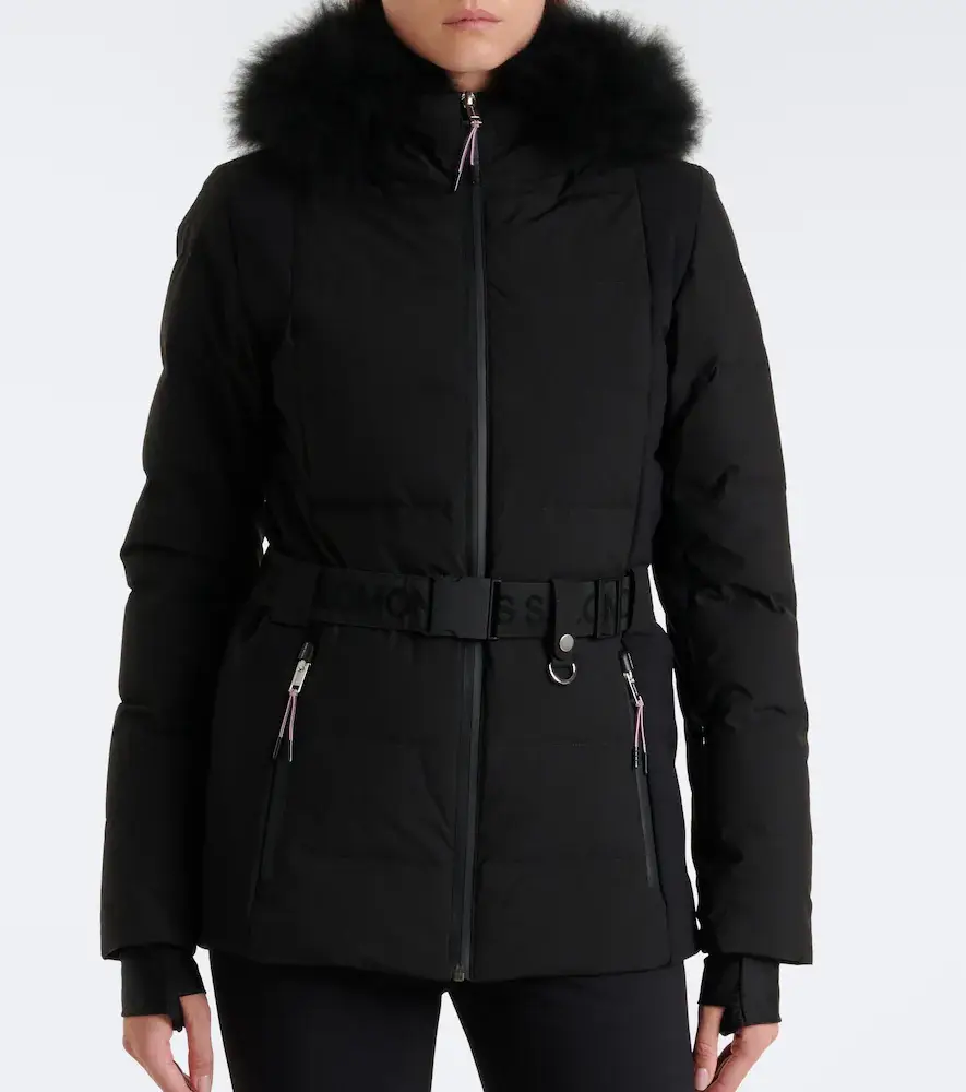 Yves Salomon Belted shearling-trimmed ski jacket | Thumbnail 4 Yves Salomon Belted shearling-trimmed ski jacket | Thumbnail 4