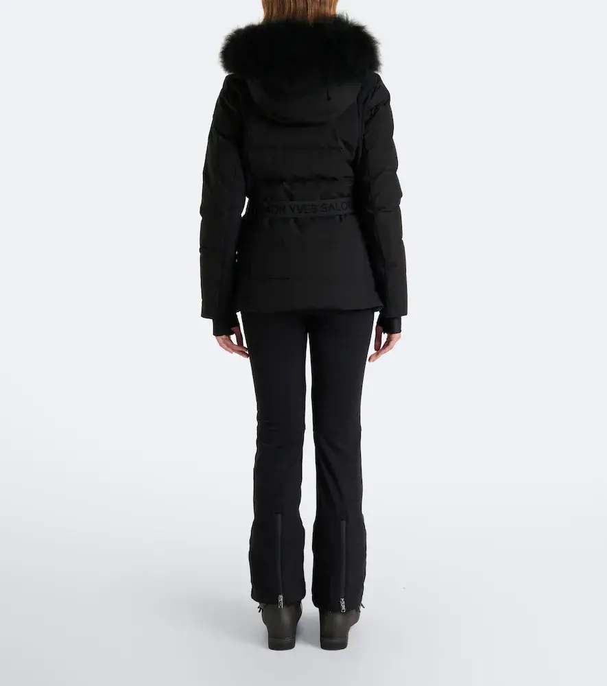 Yves Salomon Belted shearling-trimmed ski jacket | Thumbnail 8 Yves Salomon Belted shearling-trimmed ski jacket | Thumbnail 8