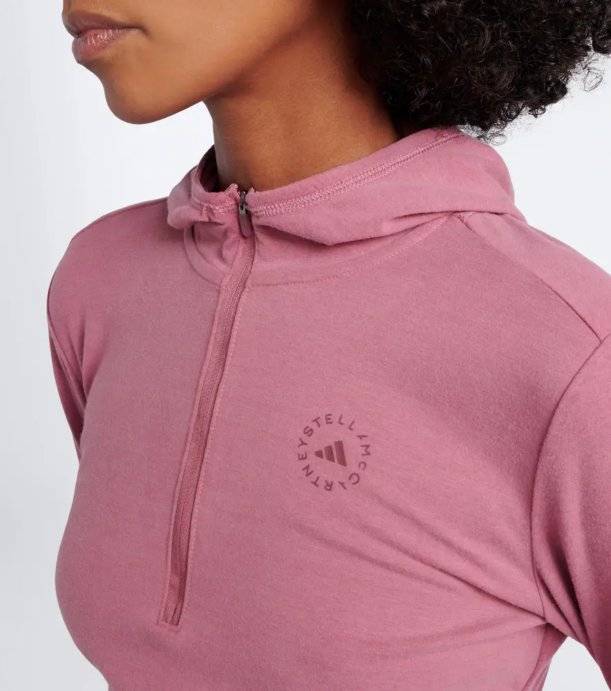 adidas by Stella McCartney Logo jersey hoodie | Thumbnail 5 adidas by Stella McCartney Logo jersey hoodie | Thumbnail 5