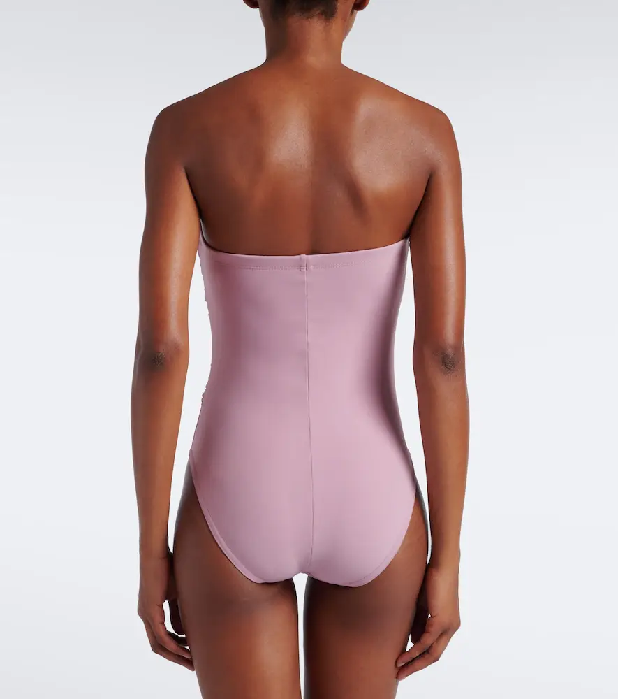 Karla Colletto Maya embellished ruched swimsuit | Thumbnail 5