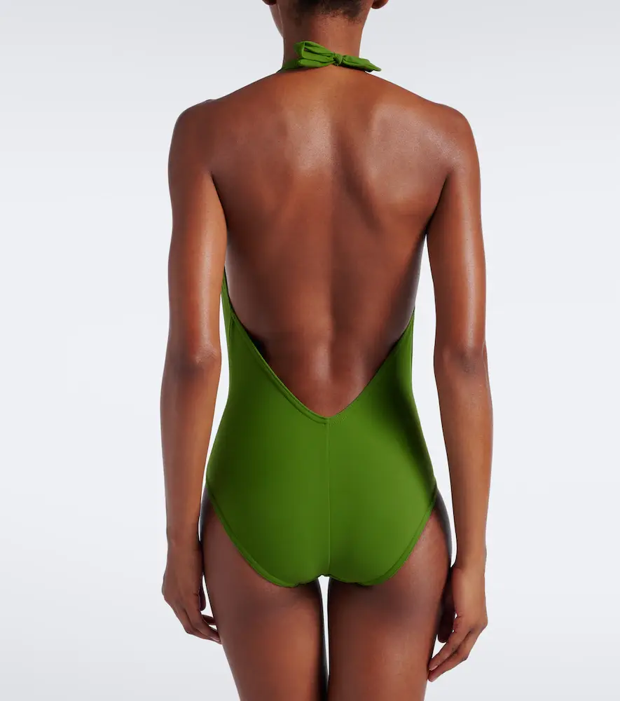Karla Colletto Lola gathered halterneck swimsuit | Thumbnail 5