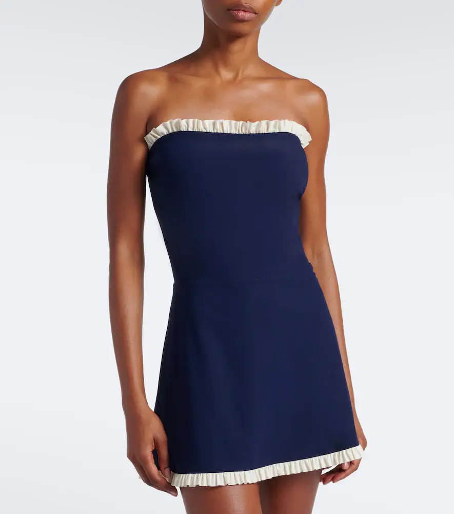 Karla Colletto Ruffled jersey miniskirt | Thumbnail 5 Karla Colletto Ruffled jersey miniskirt | Thumbnail 5