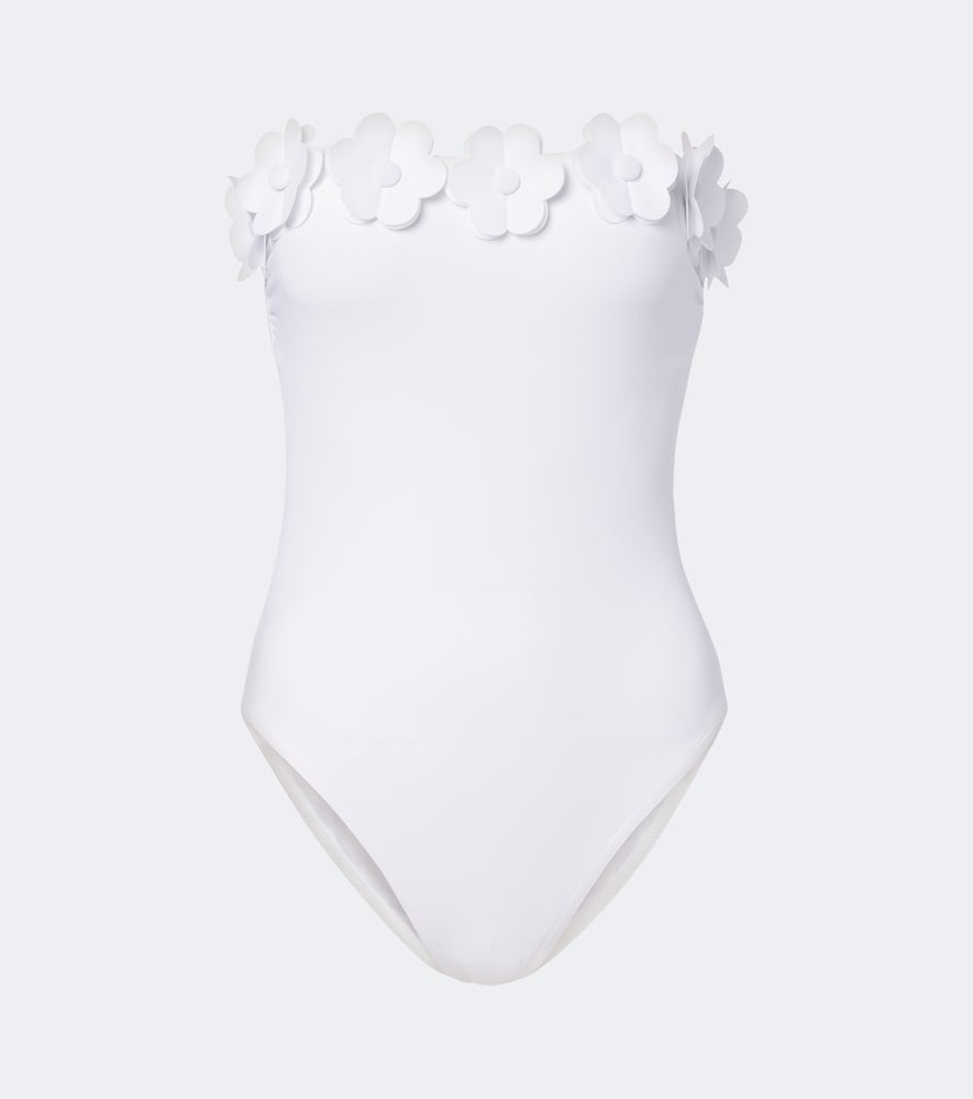 Juliet floral-appliqué swimsuit