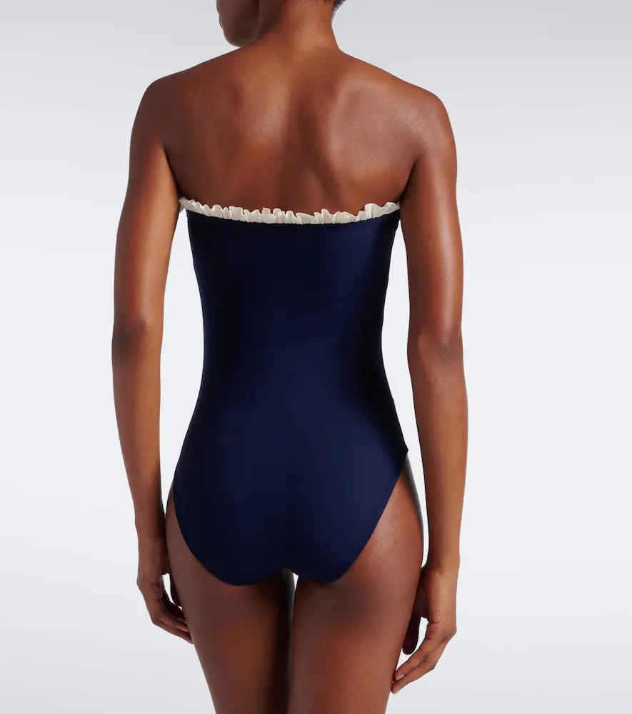 Karla Colletto Basics ruffled strapless swimsuit | Thumbnail 5