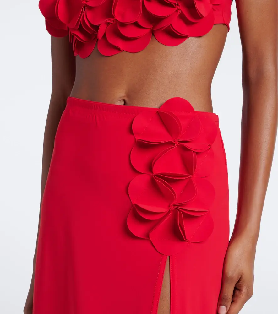 Karla Colletto Tess floral-appliqué beach cover-up | Thumbnail 5