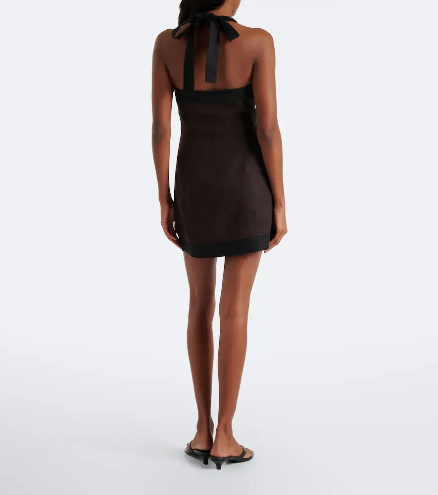 SIR. Linen halterneck minidress | Thumbnail 5 SIR. Linen halterneck minidress | Thumbnail 5