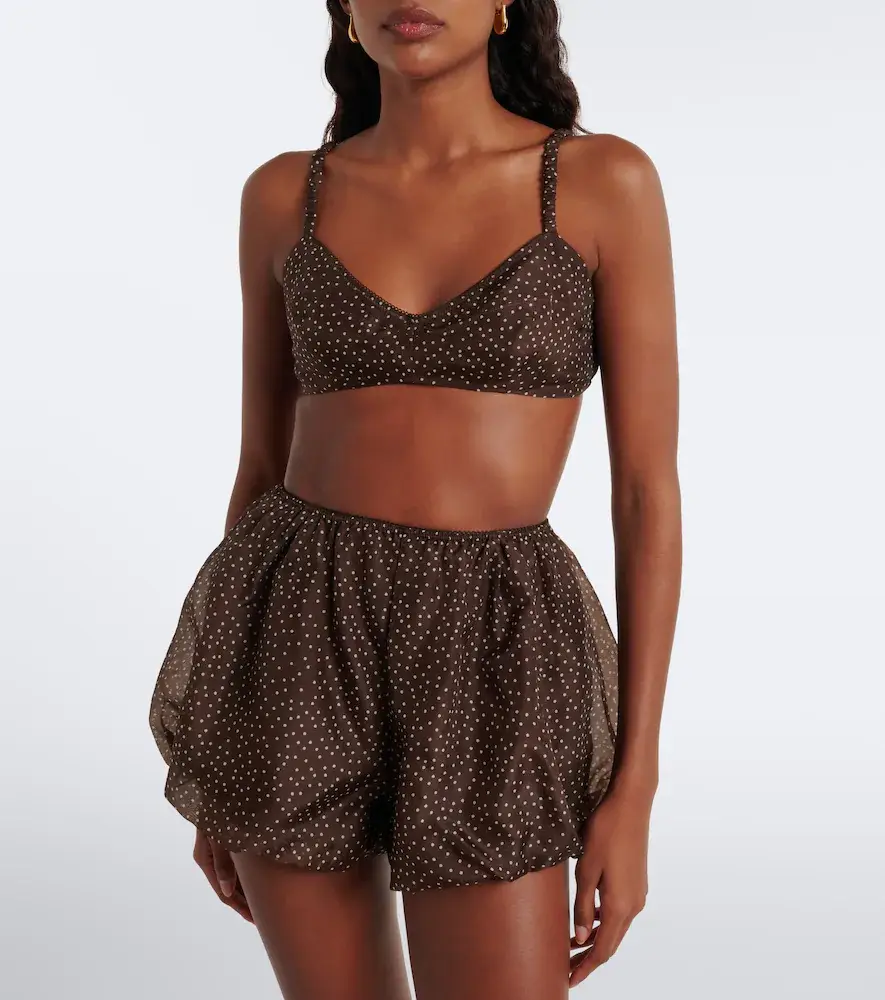 SIR. Polka-dot silk organza shorts | Thumbnail 2 SIR. Polka-dot silk organza shorts | Thumbnail 2