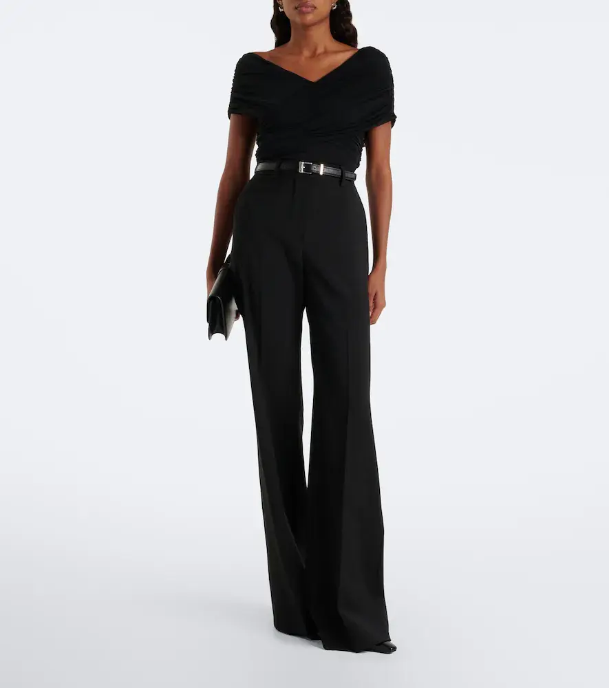 SIR. Off-shoulder ruched mesh bodysuit | Thumbnail 5 SIR. Off-shoulder ruched mesh bodysuit | Thumbnail 5