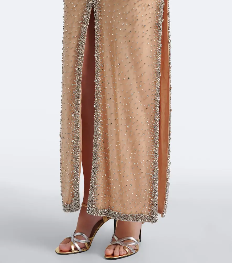 Costarellos Belina cutout crystal-embellished gown | Thumbnail 3