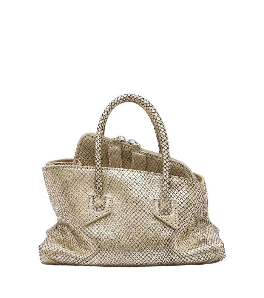 The Attico La Passeggiata Mini leather top-handle bag