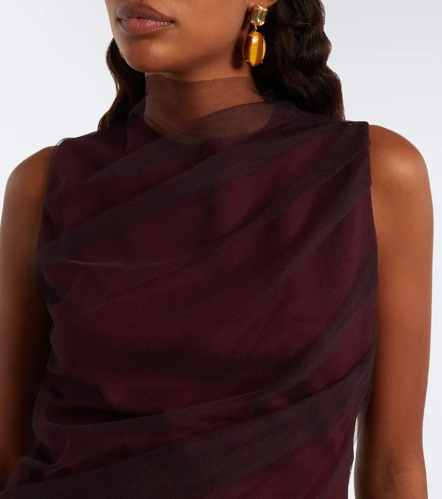 Dorothee Schumacher Layered draped jersey and tulle top | Thumbnail 4 Dorothee Schumacher Layered draped jersey and tulle top | Thumbnail 4