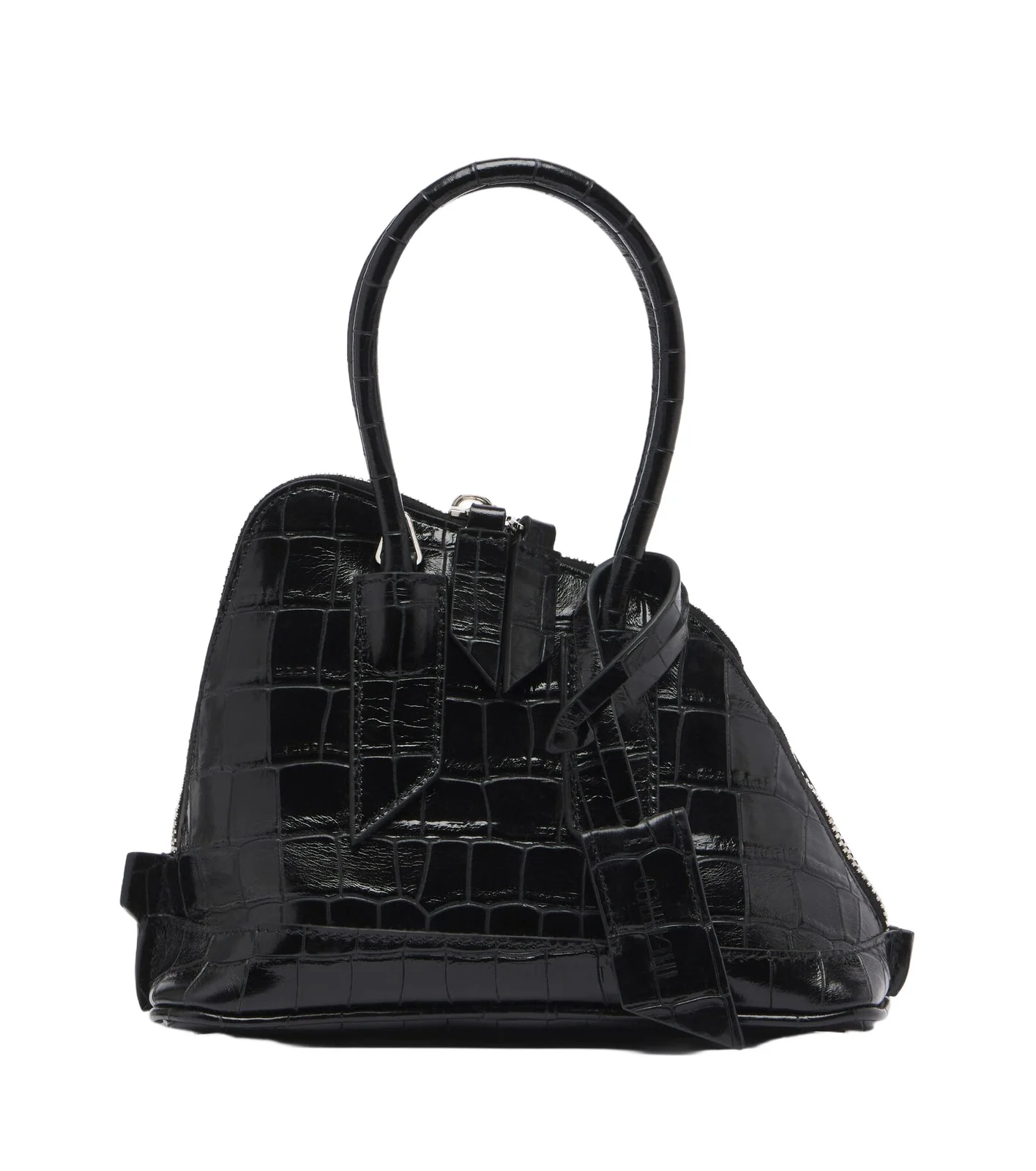 The Attico Sant Ambroeus Mini leather top-handle bag