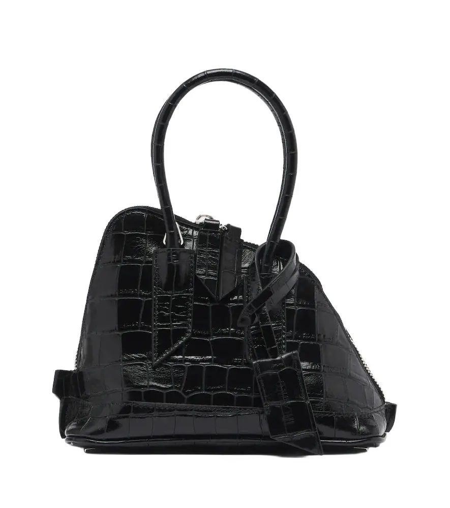Sant Ambroeus Mini leather top-handle bag