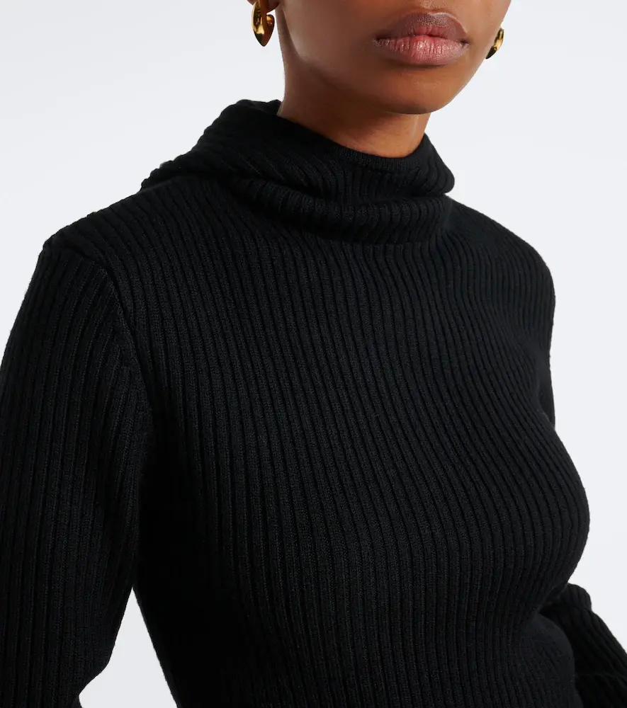 The Frankie Shop Larice ribbed-knit hooded wool sweater | Thumbnail 7 The Frankie Shop Larice ribbed-knit hooded wool sweater | Thumbnail 7