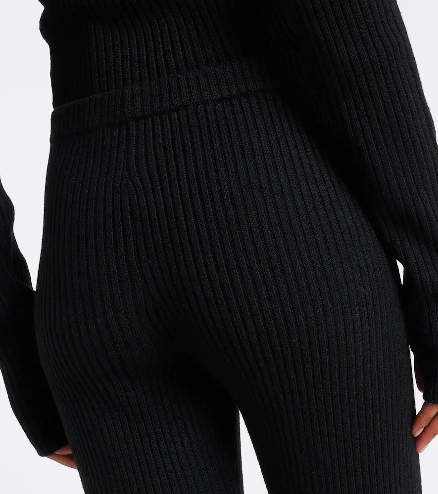 The Frankie Shop Piuma ribbed-knit wool stirrup leggings | Thumbnail 5