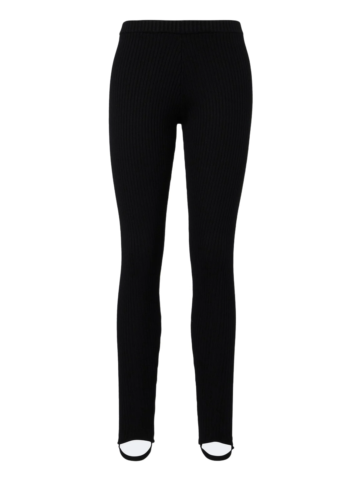 The Frankie Shop Piuma ribbed-knit wool stirrup leggings
