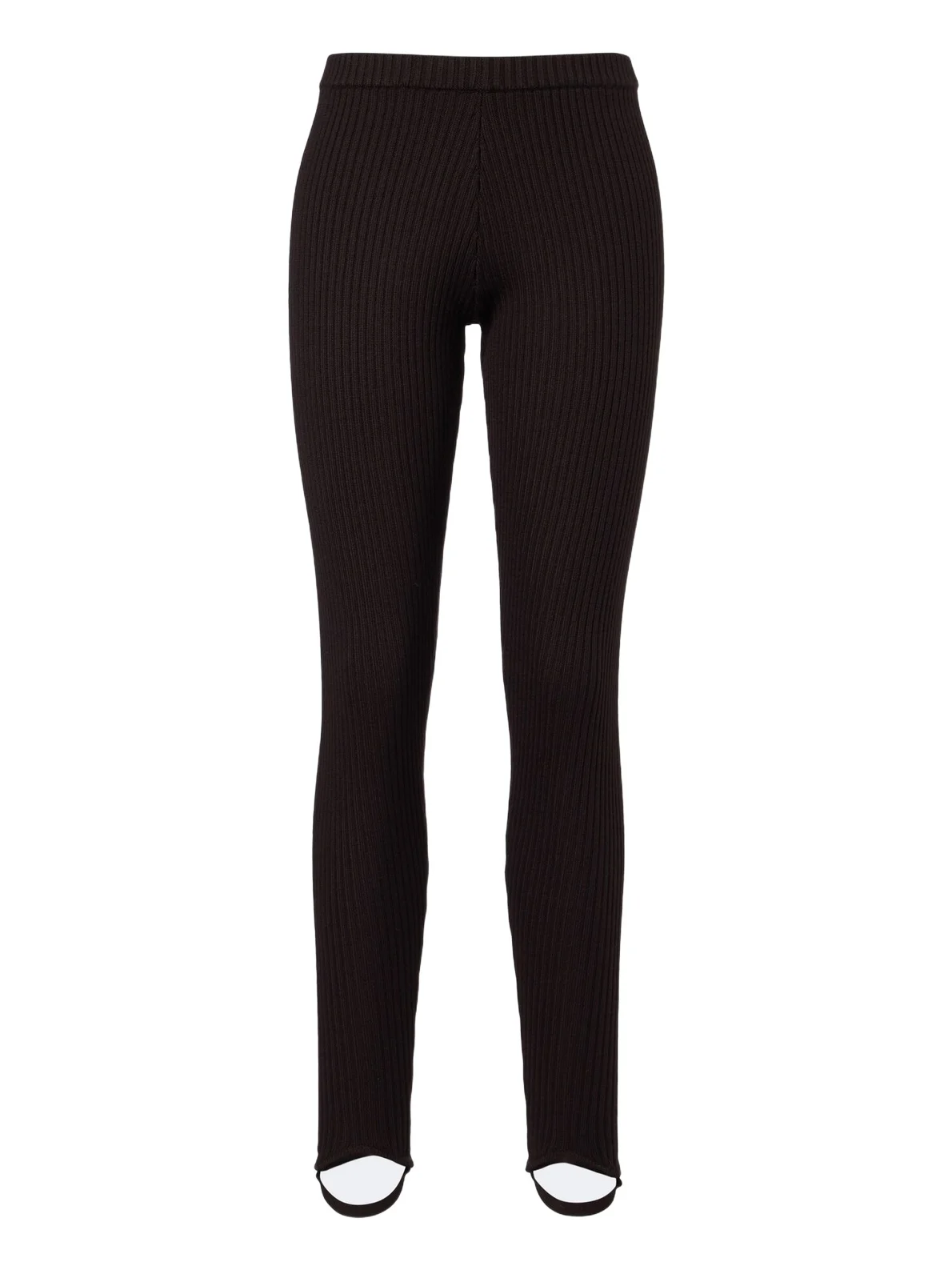 The Frankie Shop Piuma ribbed-knit wool stirrup leggings