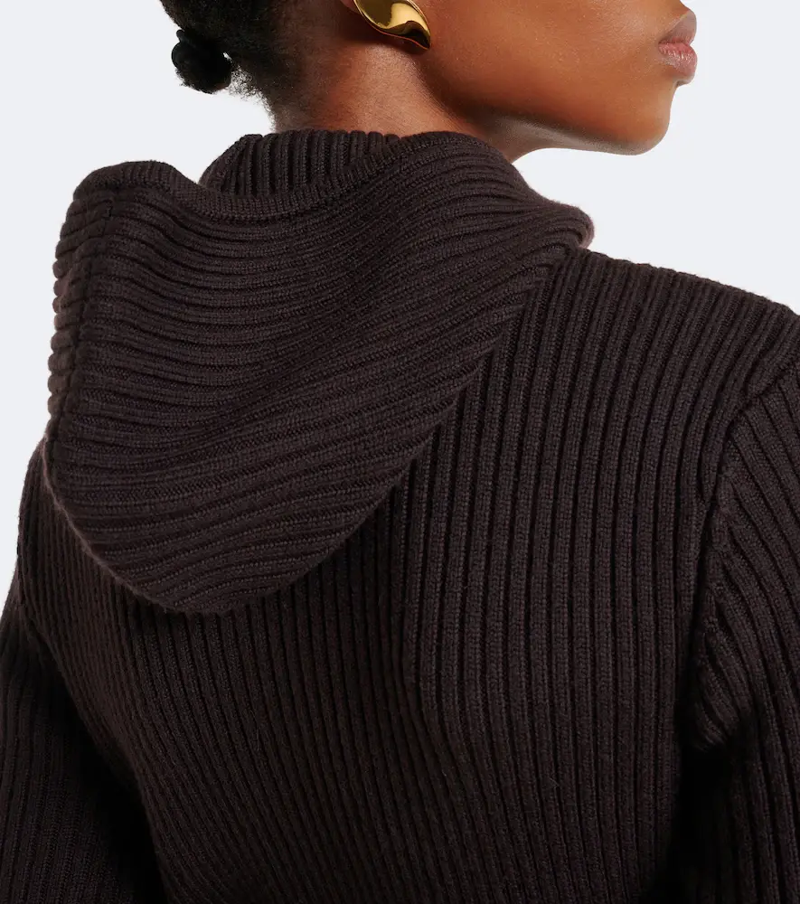 The Frankie Shop Larice ribbed-knit hooded wool sweater | Thumbnail 4 The Frankie Shop Larice ribbed-knit hooded wool sweater | Thumbnail 4