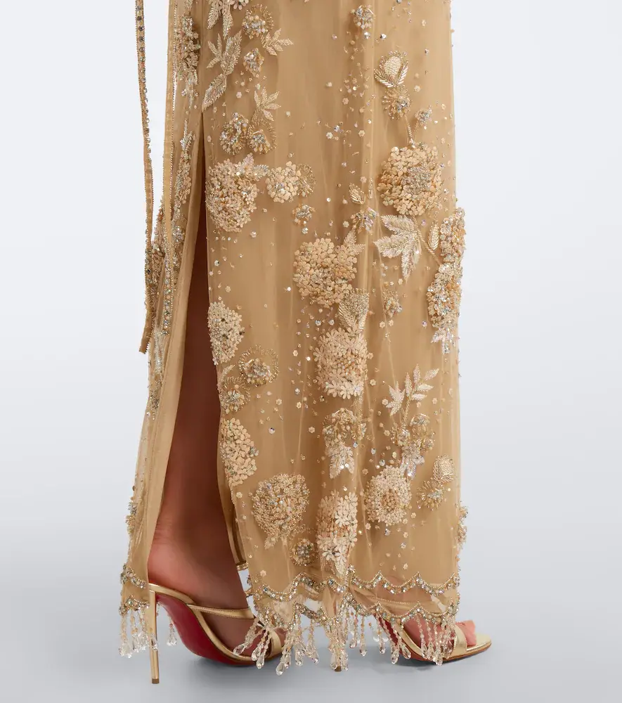 Georges Hobeika Embellished open-back tulle gown | Thumbnail 2