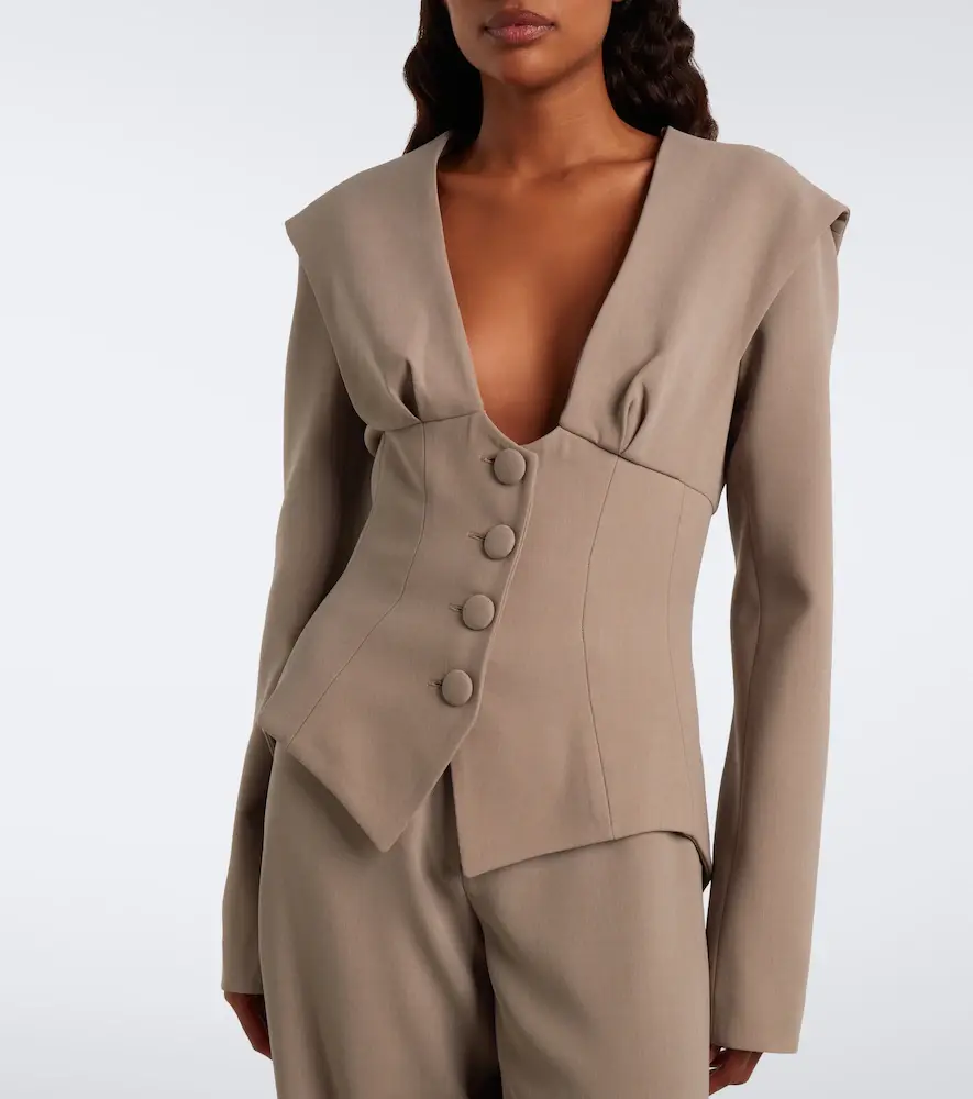 Georges Hobeika Silk-blend jacket | Thumbnail 2 Georges Hobeika Silk-blend jacket | Thumbnail 2