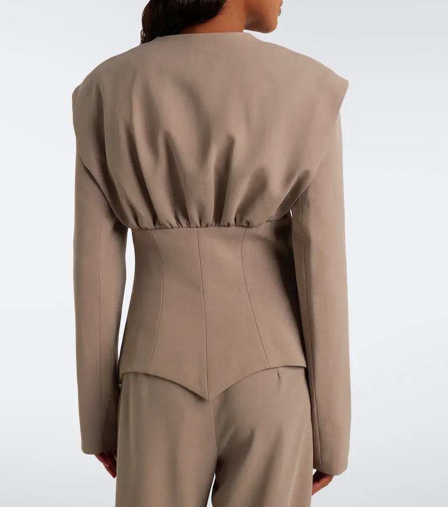 Georges Hobeika Silk-blend jacket | Thumbnail 3 Georges Hobeika Silk-blend jacket | Thumbnail 3