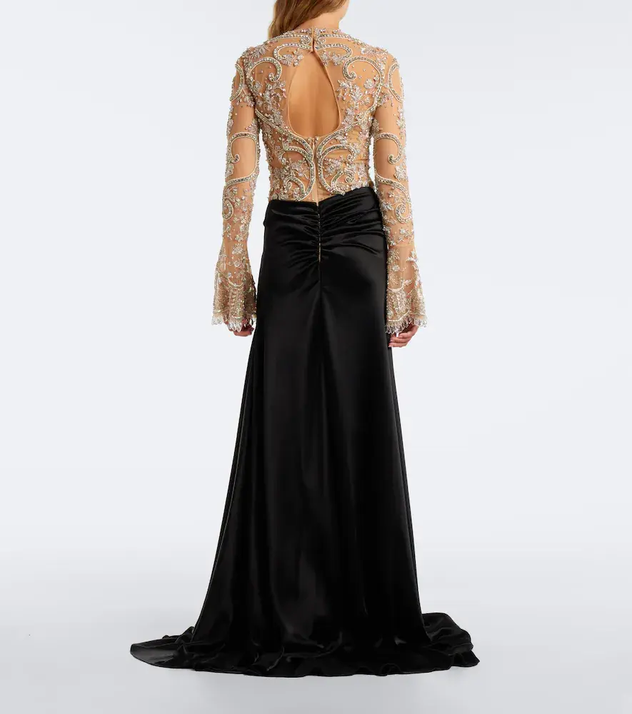 Georges Hobeika Embellished gathered gown | Thumbnail 3