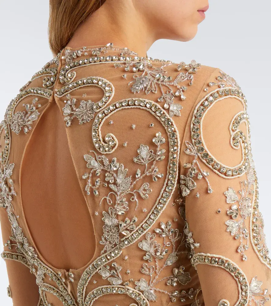 Georges Hobeika Embellished gathered gown | Thumbnail 5